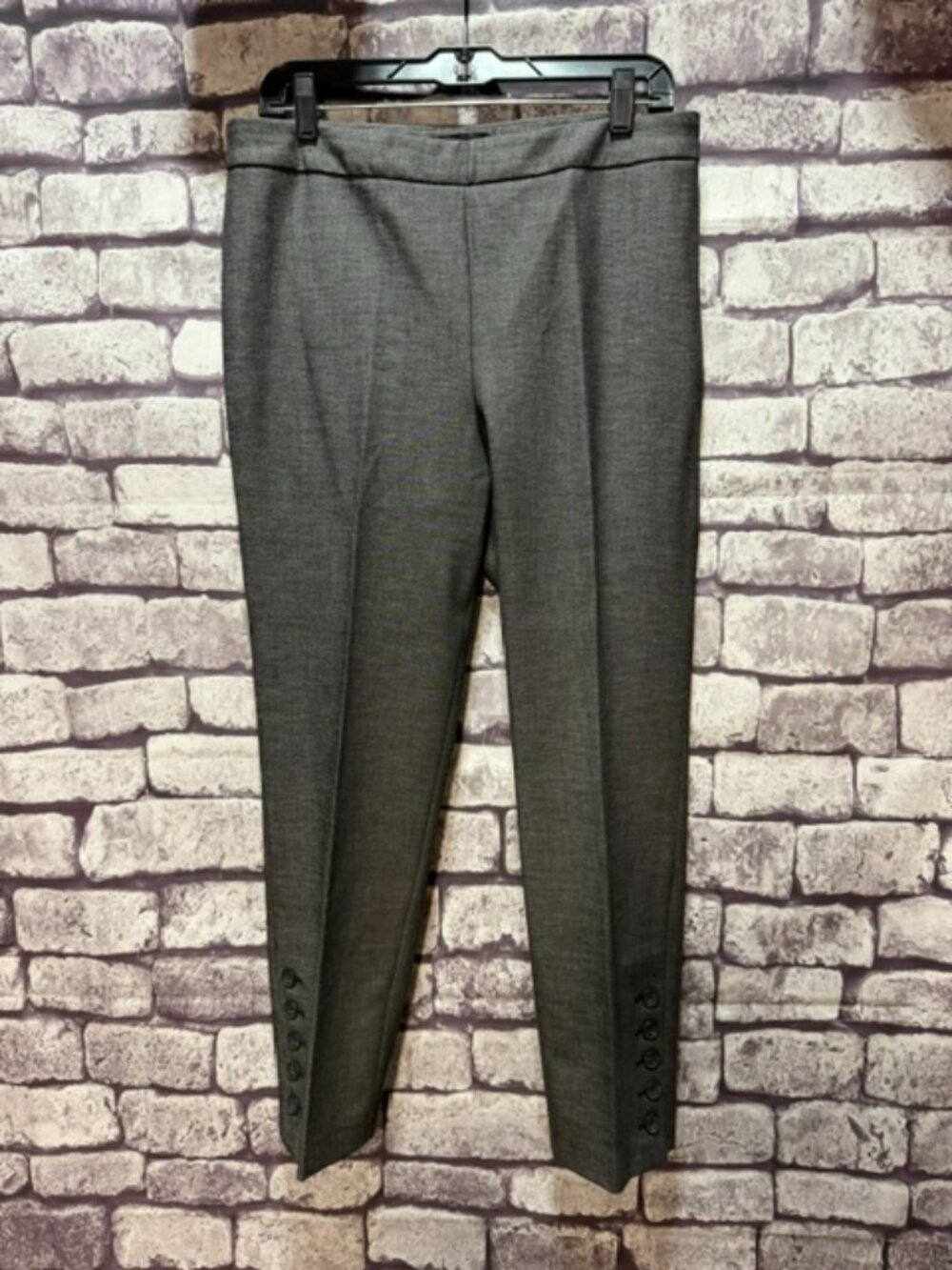 Talbots Gray & White Heathered Ankle Pants Size 10